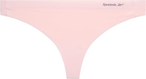 Miniatura 5 de Reebok Women's Thong Underwear - 3 Pack or 6 Pack Performance Stretch Sexy Seamless Thong Panties for Women (Sizes S-XL)