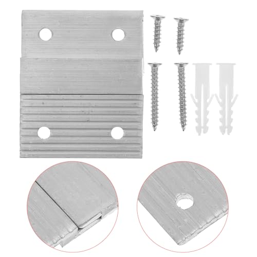 Image of Angoily 1set Picture Hanging Kit Heavy-Duty French Cleat Wall Bracket Hangers for Secure Mounting of Frames and Mirrors Adjustable Design Installation Hardware Included