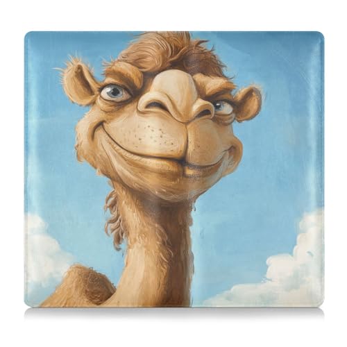 tplaotee Evil Camel - Soporte de piel de alta calidad para seguro de automóvil y tarjeta de registro, esencial para documentos esenciales, licencia de conducir, tarjetas