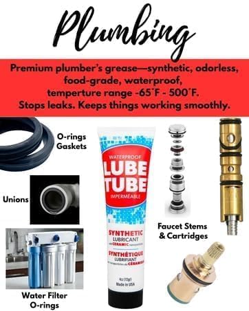 Miniatura 5 de LubeTube - Lubricante para juntas tóricas de piscina (fabricado en Estados Unidos) (paquete de 12)