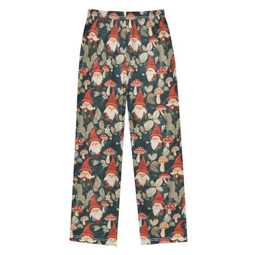 Forest Gnomes and Mushrooms Boys Pants for Kids Jogger Pants with Pockets S2
