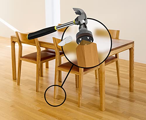 Gorillafelt Chair Leg Floor Protectors/Felt Glides (Set Of 16) Tap-On Felt Furniture Pads Guaranteed To Stay On, 1 Inch Round Sliders (1 Inch) #TOP2