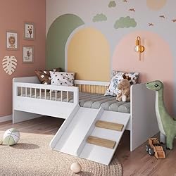 cama montessoriana com escorregador