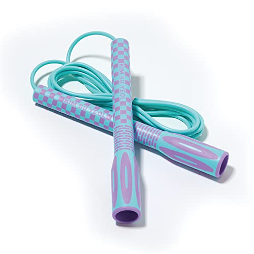 Cuerda de saltar de ejercicio de velocidad para hombres y mujeres, cuerda de saltar para entrenamiento de fitness para adultos, ideal para cardio, boxeo, crossfit (lujo especial, KA-220, fabricado en
