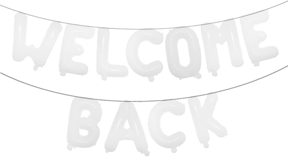 Welcome Back Letter Balloons Multicolor 16 Inch Foil Mylar Banner - Office, School, Party & Retirement Celebrations (Orange) image 4
