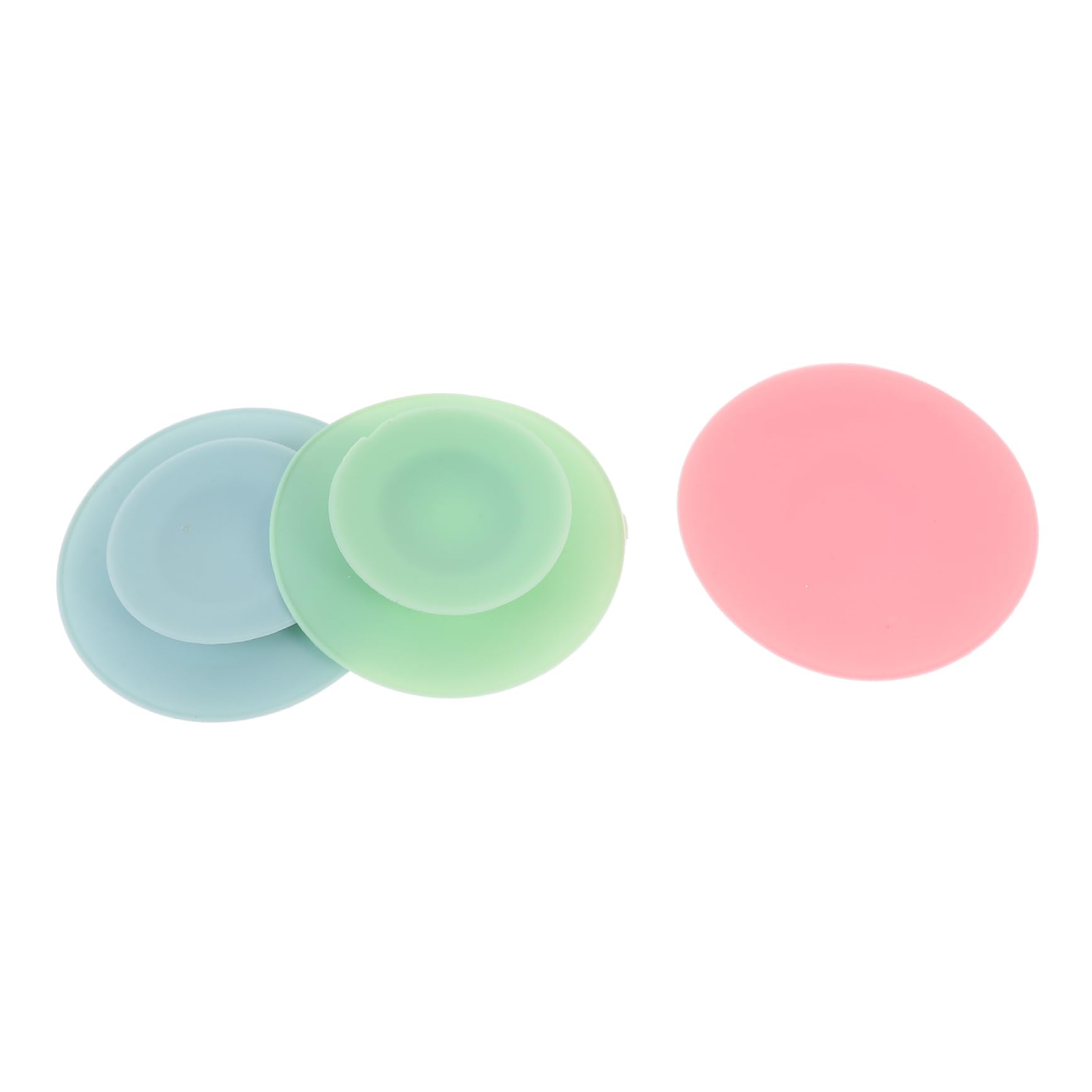 HOLIDYOYO Tableware Fixing Stickers 3pcs Kids Bowl Sucker Silicone Suction Cup Non-Slip for Kids Cutlery Set Dinnerware Plate Random Color