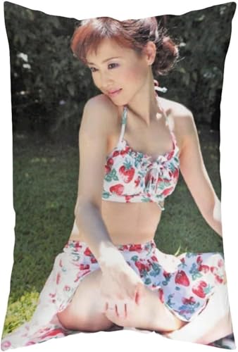 枕カバー 松田聖子(15)女性スター 両面印刷 かわいい ファッション 大人の抱き枕家庭用 四季適用 長い枕 寝具 柔らかい 快適通気40x60cm
