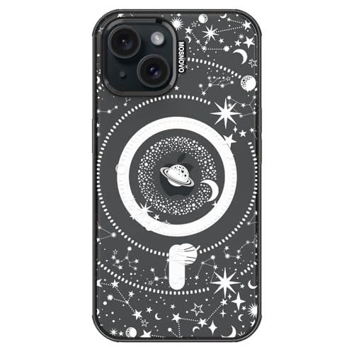 MOSNOVO for iPhone 15 Plus/14 Plus Case for MagSafe, Galaxy, Black