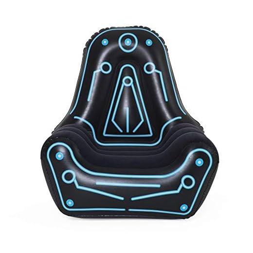 Bestway Inflatable Gaming Chair | Air Chair for Adults and Kids | Comfortable Backrest and Oversized Armrests for Lounging | Mesh Pocket for Video Game Controller Storage