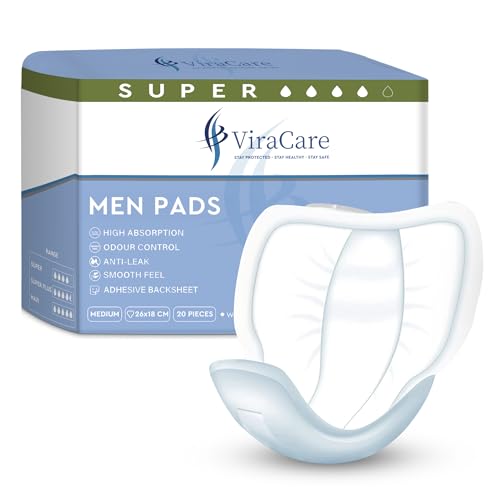 Incontinence Pads for Men, 40 Pack, 26x18 cm