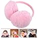 MAGICLULU Plush Ear Muffs Women’s Ear Warmers Pink Faux Fur Outdoor Earmuffs Winter Fashionable for Cold Weather