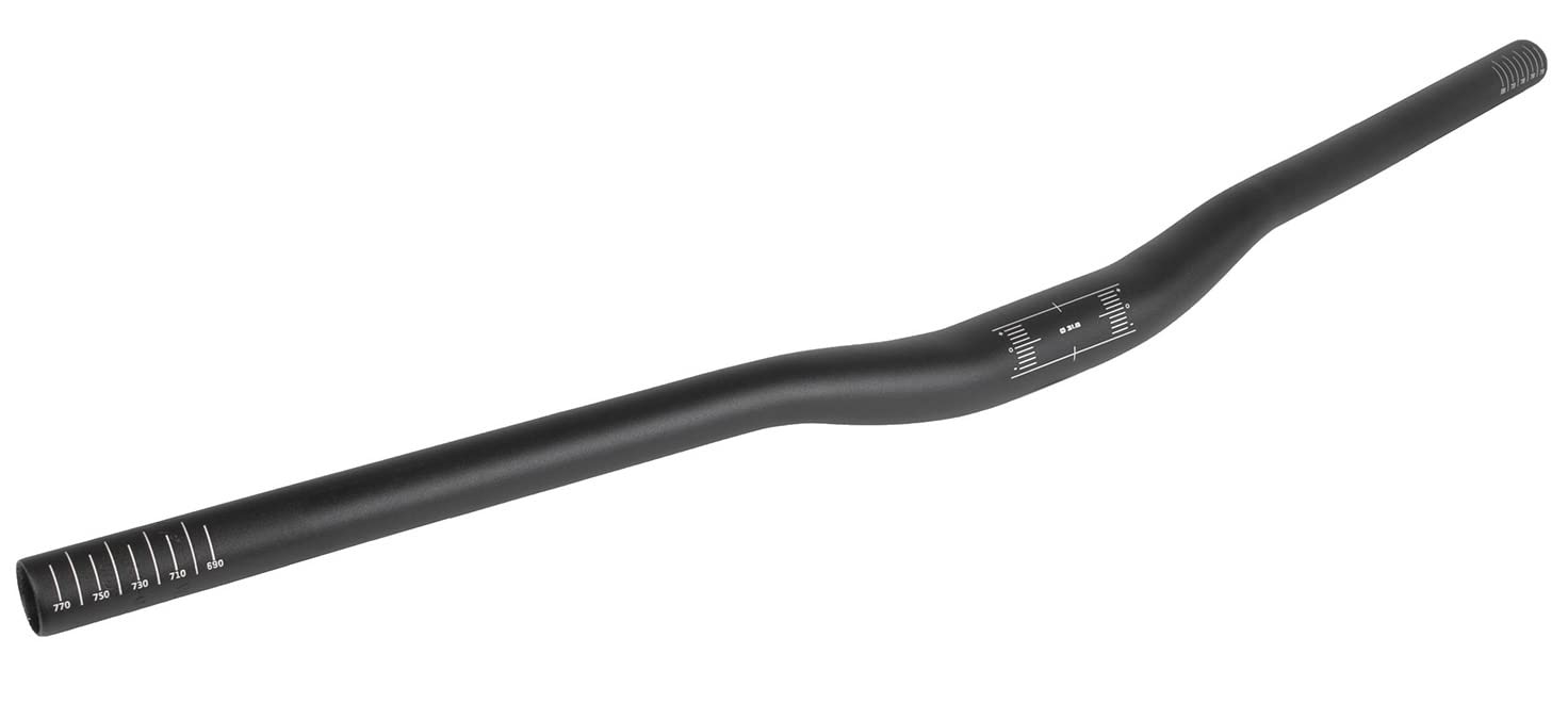 M-​Wave HB-​T3.1 - Manubrio MTB unisex, larghezza 680 mm, colore: Nero