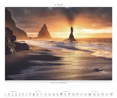 PALAZZI - Landschaft im Licht 2025 Wandkalender, 60x50cm, Posterkalender mit malerische Landschaftsfotografie, hochwertige Naturbilder, eine Reise ... int. Kalendarium: Light on the Land