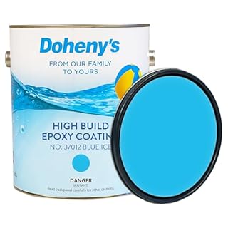 Doheny's Pro-Grade High Build Self-Priming Epoxy Swimming Pool Paint | Formulated for Excellent Stain, Chemical, and Abrasion Resistance | VOC Compliant (Blue Ice)