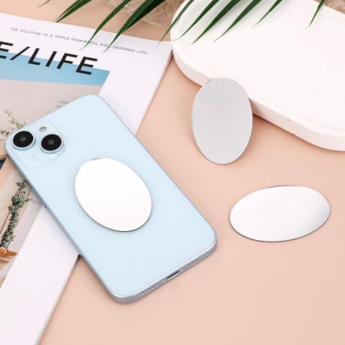 Hariendny 576701_2_A9XXWFFS1 3 Pcs Mirror Decal For Phone Oval Mirror Smartphone Charm Mirror Sticker Phone Acrylic Adhesive Stick-On Make Up Mirror Back Mirror Phone Case Mirror thumb #3