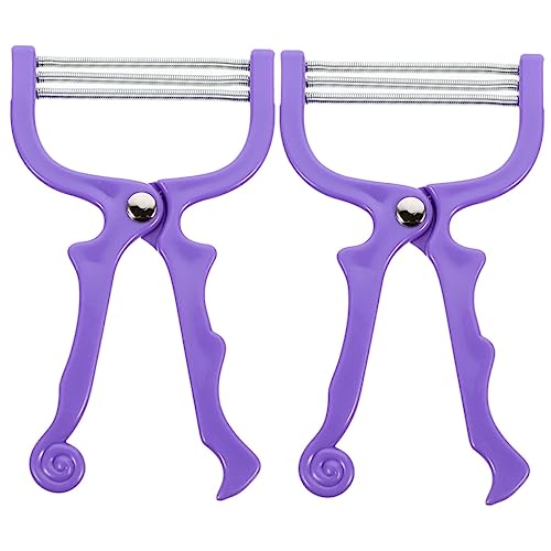 SOESFOUFU 2pcs Face Mini Hair Remover Manual Epilator for Women Hair Removal Tool for Chin Cheeks Neck Forehead Upper Lip Non-slip Handle Abs Stainless Steel Random Color
