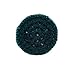 Handmade Crochet Round Scrubbers - Dark Green - Flat - Double Nylon Yarn - Set of 3 - Reusable - Sponge - Scouring Pad - Household Helper