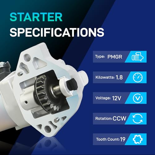 Image of 19252N New Starter Compatible with Honda 2013-2017 Accord, 2013-2015 Crosstour, 2014-2017 Acura RLX, V6 3.5L, 31200-5G0-A02, 31200-5G0-A04