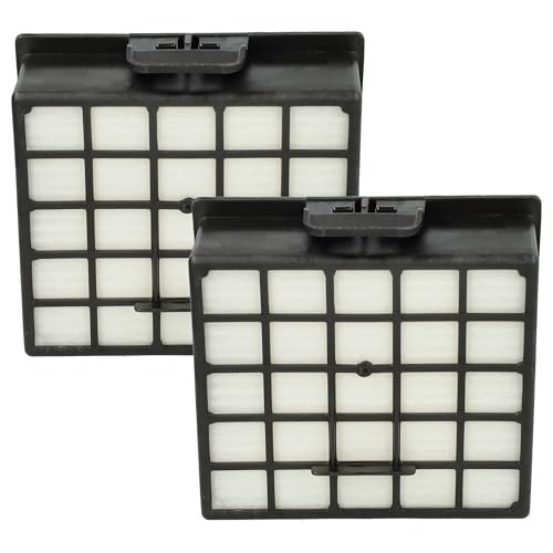 vhbw 2x Staubsaugerfilter kompatibel mit Quelle Versand 476.308 Staubsauger - HEPA-Filter Schwarz Weiß