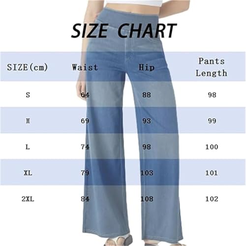 Grevela Pull Up Jeans Women's Stretch High Waist Wide Leg Fit Pocket Straight Loose Jeans2