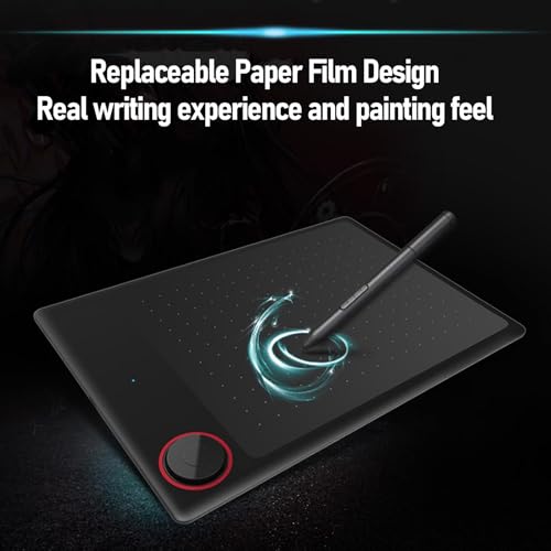 Tableta digitalizadora para dibujo, área activa grande de 10 x 6 pulgadas, con lápiz sin batería y 8192 niveles de sensibilidad a la presión, para PC, pintura, diseño y enseñanza en línea miniatura 4