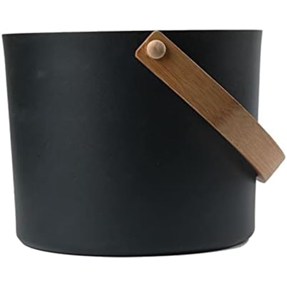 Cubo de aluminio para sauna finlandesa, juego de cucharas de mango largo, cubo de sauna, baño, accesorios de sauna