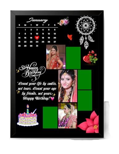 Image of A4 Size Photo Frame For Home and Office Decoration | 8x12 Inches (Black), Rectangular, Black, 8