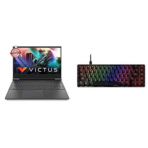 Image of HP Victus Gaming AMD Ryzen 7-5800H 16.1 inch(40.9 cm) FHD Gaming Laptop & Alloy Origins 65 Aqua Switch