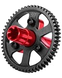 56T Slipper Clutch Upgrades Part for 1/10 Granite Senton Vorteks Big Rock 3S Kraton Outcast 4S 1/8 Typhon 3S,ARRCat 56T Metal Slipper Clutch 0.8 Pitch Hop Ups,Replace ARA310948,Red