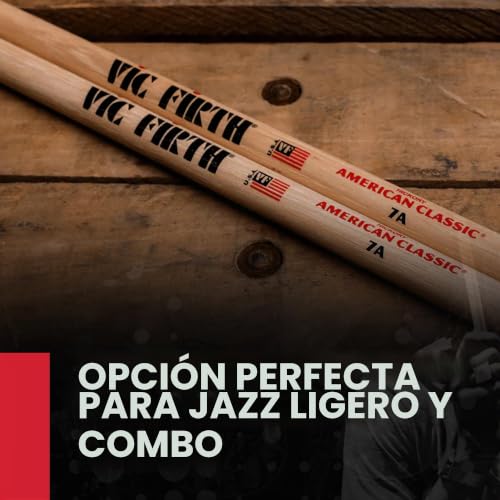 Miniatura 2 de Vic Firth 7a - Baqueta Punta De Madera, Nogal Americano