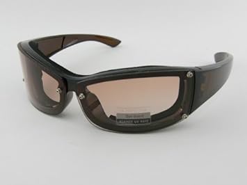 Amazon ファクトリー スポーツサングラス 597 2 ブラウン ブラウンハーフ ゴーグルタイプ バイク 趣味 ツーリング ファクトリー スポーツサングラス