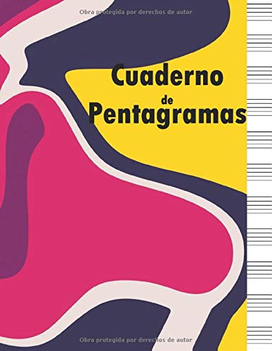 Cuaderno de pentagramas: 8.5 x 11 Pulgadas, 100 Paginas , 11 Pentagramas por pagina