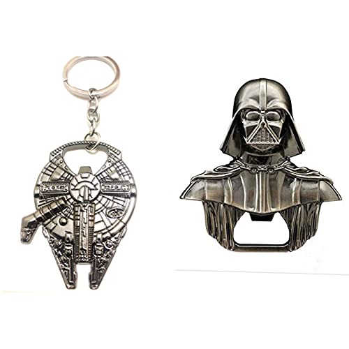 2 Pcs Star Wars Bottle Wine Opener Bottle Zinc Alloy Black Knight Darth Vader Outdoor Tool - Wine Bottle Opener Kitchen Tools for Souvenirs Kitchen Tools for Souvenirs & Gift - Image 4