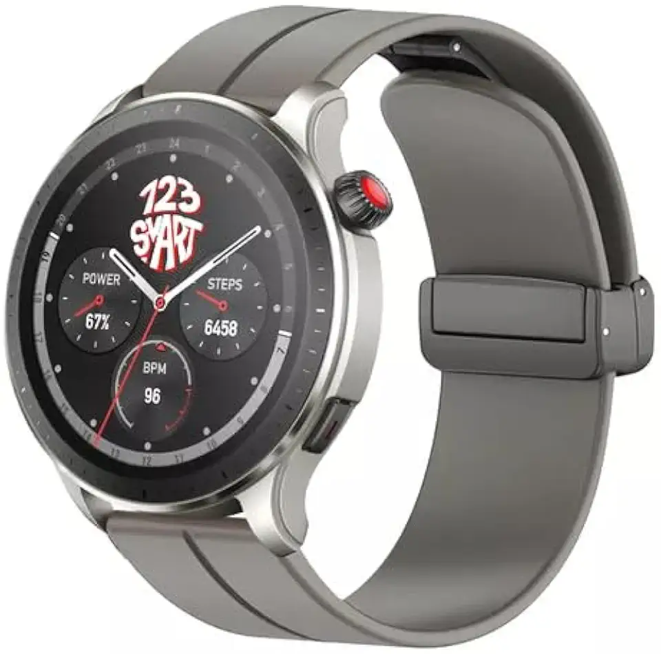 Pulseira de Silicone fecho magnético 22mm Marca 123Smart Compatível com Huawei GT2 46mm GT3 46mm GT4 46mm GT Runner 46mm Venu 2 45mm Venu 3 45mm Vivoactive4 45mm Vivoacitive5 45mm Forenrunner 255 46mm Forenrunner 255 Music 46mm Forerunner 745 Forerunner 945