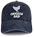 Chicken Hat for Men Dad Daddy Papa, Adjustable Farm Rooster Baseball Cap, Christmas Fathers Day Birthday Chicken Gifts for Father Grandpa Farmer Navy