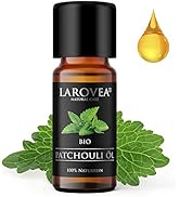 LAROVEA Patchouli Öl BIO 10ml - 100% Naturreines Patchouli Öl - Ätherische Öle für Schönheit, Aro...