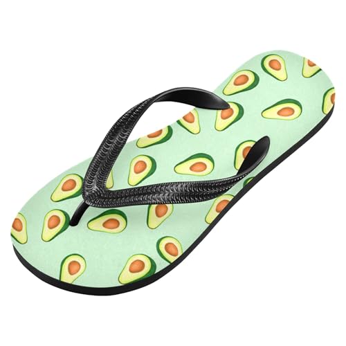 Burbuja Watercolor Avocado Flip Flops for Women Men, Soft Thong Sandals Rubber Slippers for Pool Beach Essentials2