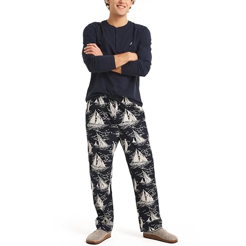 Nautica mens Printed Sleep Pant4