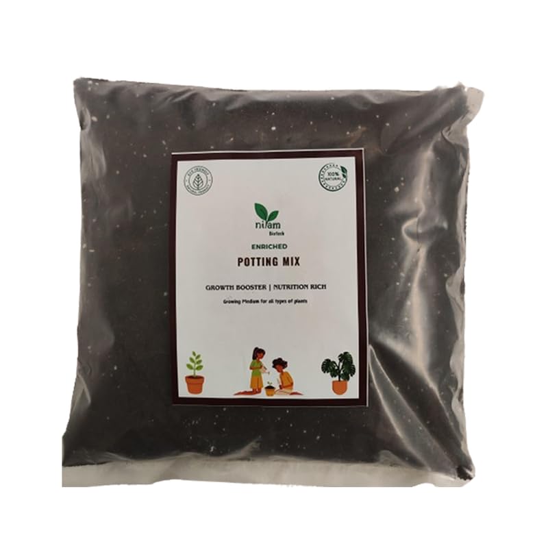 NIRAM BIOTECH Planting Soil (Soil, Mulches & Planting Media) | Potting Mix | Growth Booster and Nutrition-Rich Medium for All Types of Plants | Ideal for Healthy Roots and Lush Growth | 8 KG