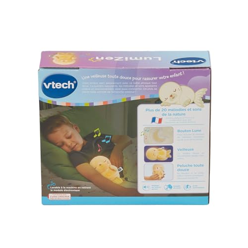 Peluche lumineuse VTech LumiZen Phoque Module électronique amovible 0 lumière poitrine - vue 10