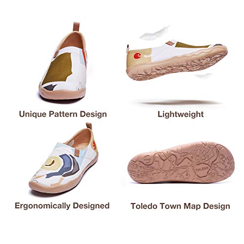 Image of UIN Women's Casual Loafers Travel Painted Walking Slip On Lightweight Comfortable Canvas Fashion Sneakers
