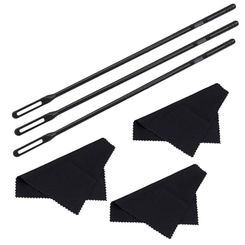 Flute Rod With Flute Cloth Set Flute Piccolo Swabs Woodwind Musical Instrument Accessory Kits