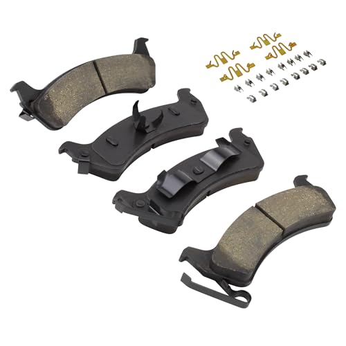 Image of QUALITY-BUILT Rear Ceramic Brake Pads, Premium 1001-0666C, Compatible with 1994-1998 Jeep (Cherokee,Grand Cherokee)