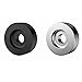 45 RPM Adapter, for 7 Inch Vinyl Record Players and Technics Turntables, Solid Aluminum Dome 45 Adapter Silver/Black (Black)
