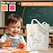 AACQQ Teacher Appreciation Gifts for Women Men Teacher Handprint Diy Kit Tote Bags Christmas Birthday Thank You Gifts Canvas Tote Bags for Teacher
