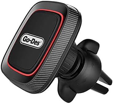 GO-Des GD-HD611 Car Air Vent Magnetic Phone Holder,360 Degree Rotation Mobile Car Mount Compatible with iPhone 13 Mini/iPhone 13/13 Pro / 13 Pro Max/iPhone 12 Series Black (Type A)
