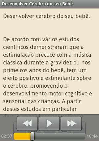 Desenvolver cérebro do seu bebê - AudioEbook