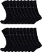 Pierre Cardin 18 Paar Sonderangebot Herren Business-Socken Baumwoll-Socken Anzug-Socken Schwarz (18, 43-46)