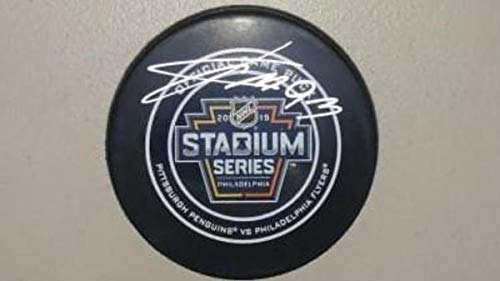 Jakub Voracek Flyers Autographed 2019 Stadium Series Hockey Puck