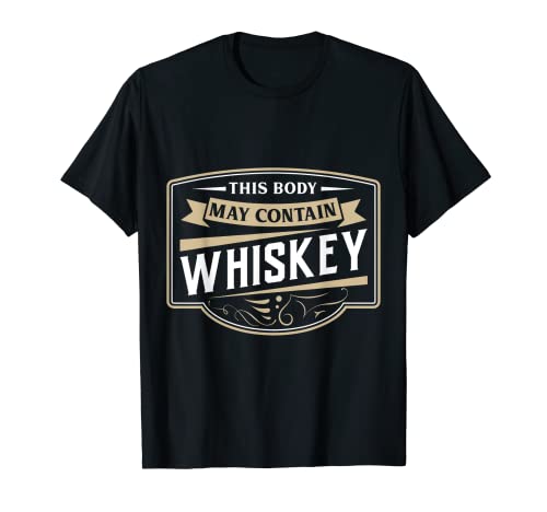 Whiskey - Vaso de whisky para hombre con texto en alemán "Saufen Trinken" Camiseta